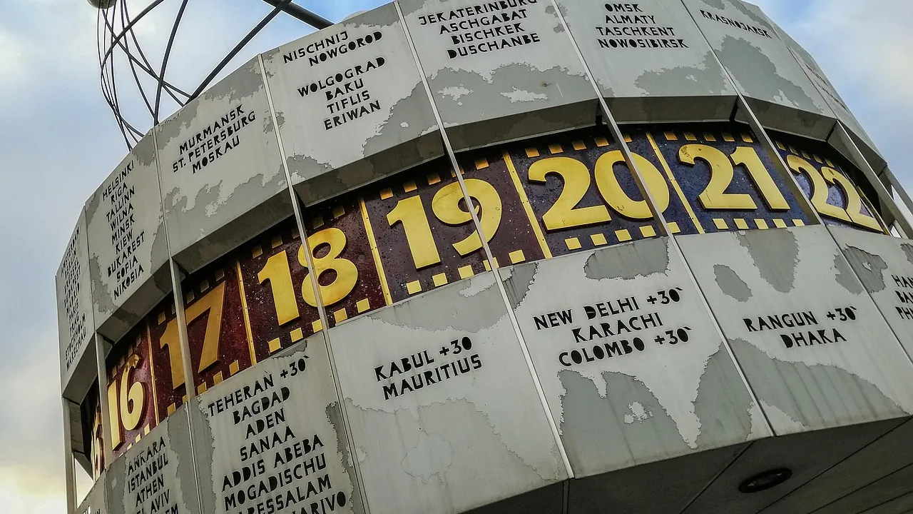 Horloge universelle : les villes et leurs décalages horaires